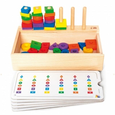 Encaixe Lógico - Formas Geométricas 47 Peças