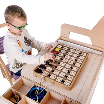 Conjunto de Mesa e Cadeira ajustável Luula