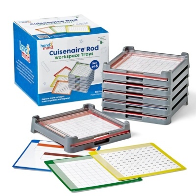 Bandejas de Trabalho para Barras de Cuisenaire - Conjunto de 6