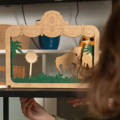 Teatro + Figuras para História Cuquedo e Grufalão