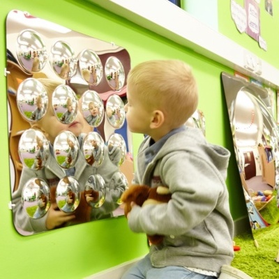 Painel de Espelho Convexo - dezasseis cúpulas