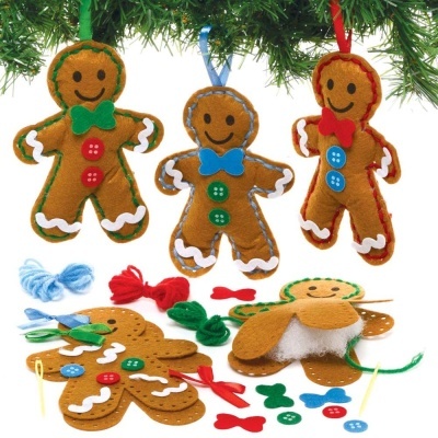 Kit de costura Gingerbread - pack de 3