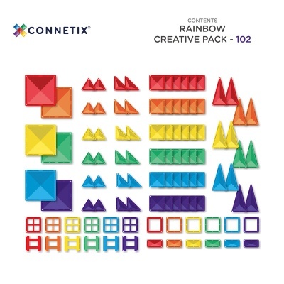 Connetix Rainbow Creative Pack 102 peças