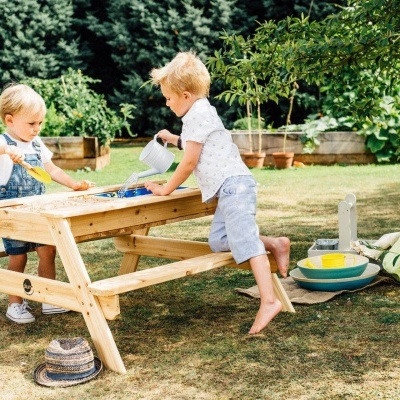 Plum Surfside Wooden Sand and Water Picnic Table