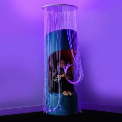 Cortina sensorial de fibra óptica