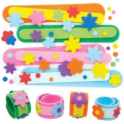 Flower Snap-on Bracelet - Pack de 4