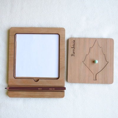 Inserções/ Stencils com formato de folhas