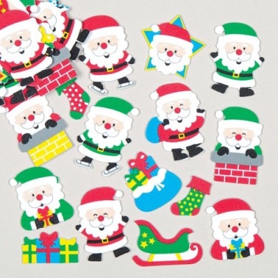 Pack 120 Jolly Santa Stickers