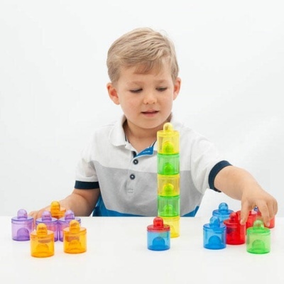 Potinhos de Cor Translúcidos