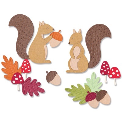 Thinlits Die Set Harvest Squirrels
