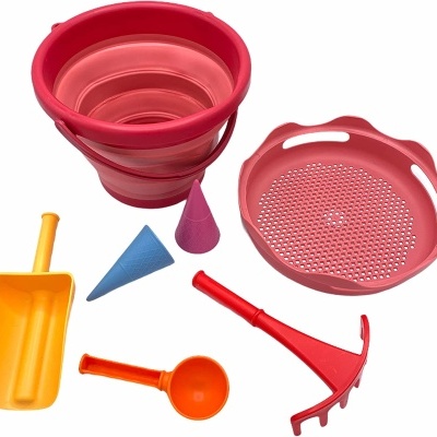 7 em 1 Conjunto de balde dobrável