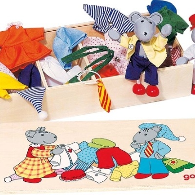 Marionetes Flexíveis - Roupeiro dos Ratos, Lia e Luca