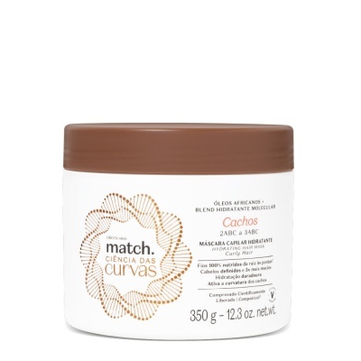 Match Ciência das Curvas Máscara Capilar Hidratante Cachos 350g