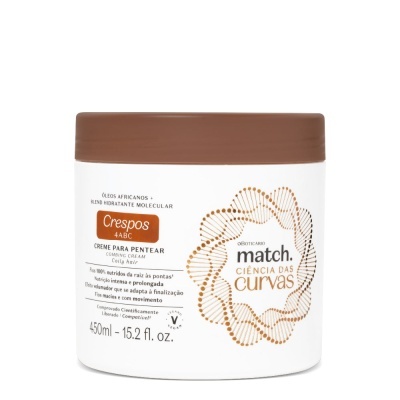 Match Ciência das Curvas Creme para Pentear Cabelos Crespos 450ml
