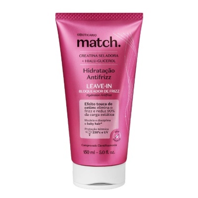 Match Hidratação Antifrizz Leave-In Bloqueador de Frizz 150ml