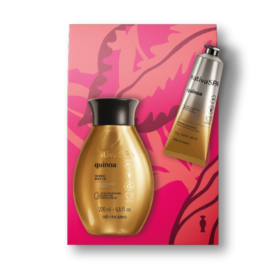 Coffret Nativa SPA Quinoa Creme Mãos 75 g + Óleo 200 ml