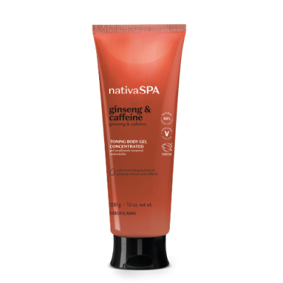 Nativa SPA Gel Tonificante Ginseng & Cafeína 200g
