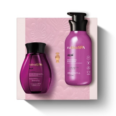 Coffret Nativa SPA Açaí Óleo 200 ml + Loção 400 ml