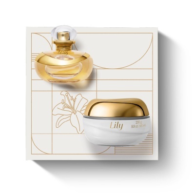 Coffret Lily EDP 75ml + Creme Hidratante Acetinado 250g