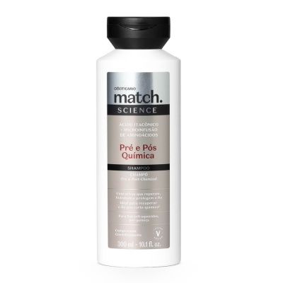 Match Science Pré e Pós-Química Shampoo 300ml