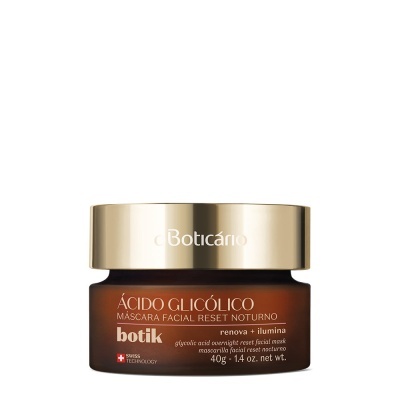 Botik Ácido Glicólico Máscara Facial Reset Noturno 40g