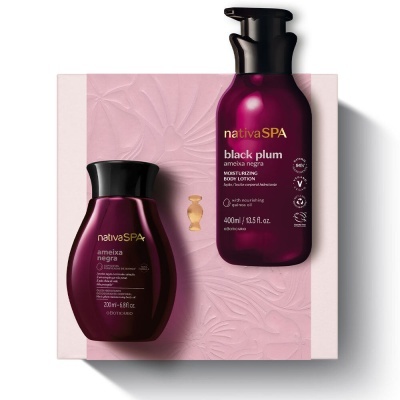 Coffret Nativa SPA Ameixa Negra Óleo 200 ml + Loção 400 ml