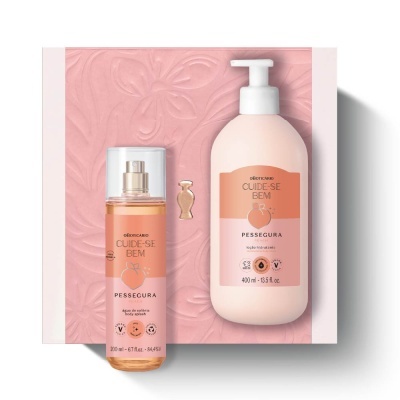 Coffret Cuide-se Bem Pessegura Body Splash 200 ml + Loção 400 ml