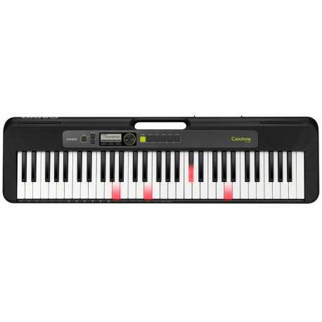 Casio LK-S250 - Casiotone Teclado musical Casio preto com teclas iluminadas e painel digital