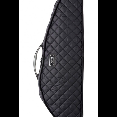Capa acolchoada preta para instrumento musical com alça e etiqueta BAM
