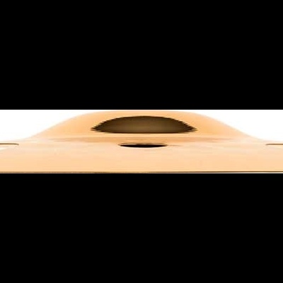 Parte superior arredondada de objeto metálico dourado