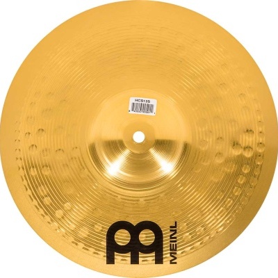 Prato de bateria bronze com textura concêntrica e logótipo MEINL