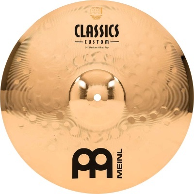 Prato musical dourado Meinl Classics Custom com textura martelada