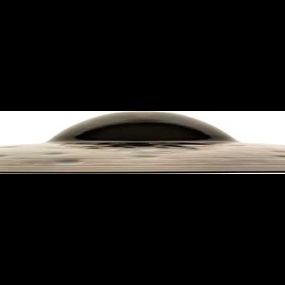 Chapéu castanho escuro visto de cima