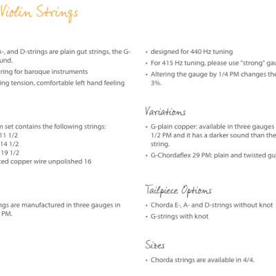 Chorda - Tripa - Violino