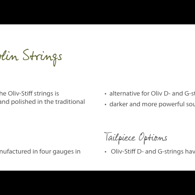 Olive Stiff - Violino