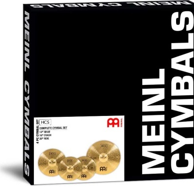 Conjunto completo de pratos de bateria MEINL CYMBALS em caixa preta