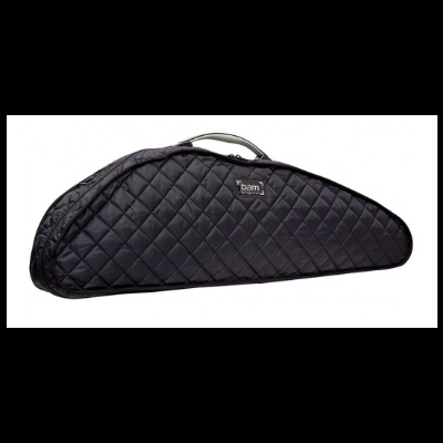 Estojo acolchoado preto para instrumento musical com alça e etiqueta bam