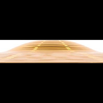 prancha de surf de madeira clara com padrão ondulado