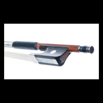 Arco para violino com madeira castanha e empunhadura preta