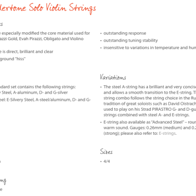 Wondertone - Violino