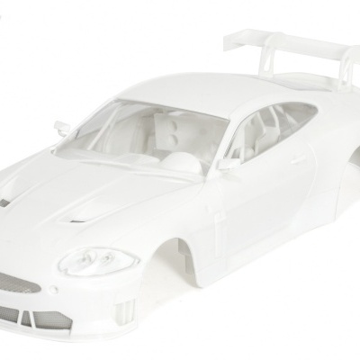 Modelo de carro Jaguar branco em escala 1/24