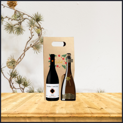 Cabaz de Natal Conjunto 2 Garrafas