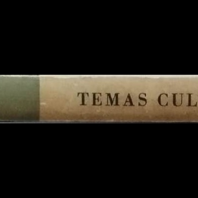 Espinha de livro antigo com título Temas Culturais 1