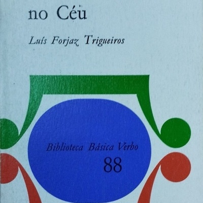 Capa de livro 'Ainda Há Estrelas no Céu' de Luís Forjaz Trigueiros com gráficos coloridos