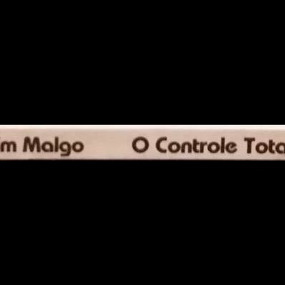 Lombada de livro com título O Controle Total - 666 e autor Wim Malgo em cor preta sobre fundo bege