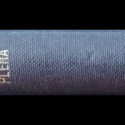 Lombada de livro azul com texto dourado AUGUSTO GIL e ALBA PLENA