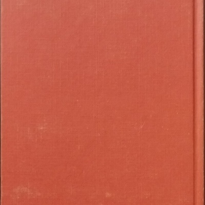 Livro de capa dura vermelha sem texto visível