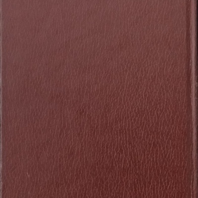 Capa castanha de livro ou agenda em couro sintético