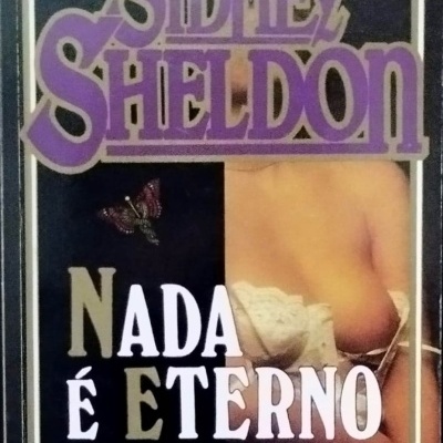 Capa de livro Nada É Eterno com imagem de mulher em lingerie branca