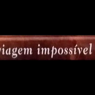 Lombada de livro castanha e amarela com título e autor